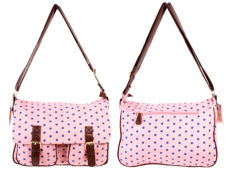 (image for) JBCB159 POLKA DOT CANVAS DUSKY PINK